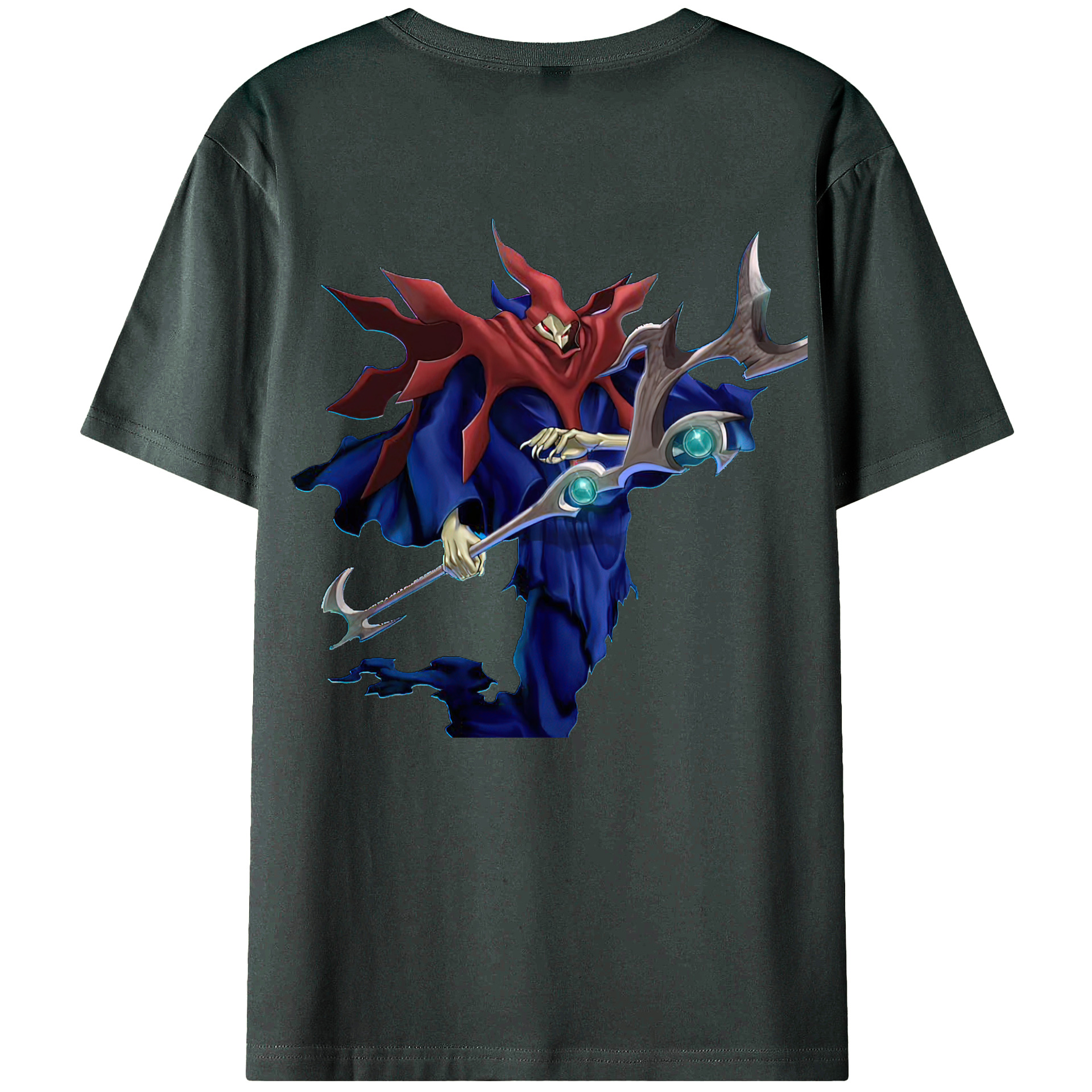 （画像用） 遊☆戯☆王 Yu-Gi-Oh! 綿100％ メンズ半袖Tシャツ（バックプリント） 通気性